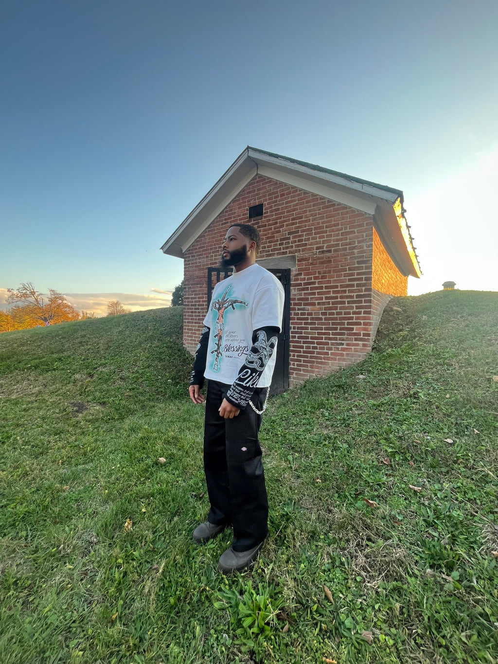 “Isaiah 54:17” Boxy Heavyweight L/S Tee