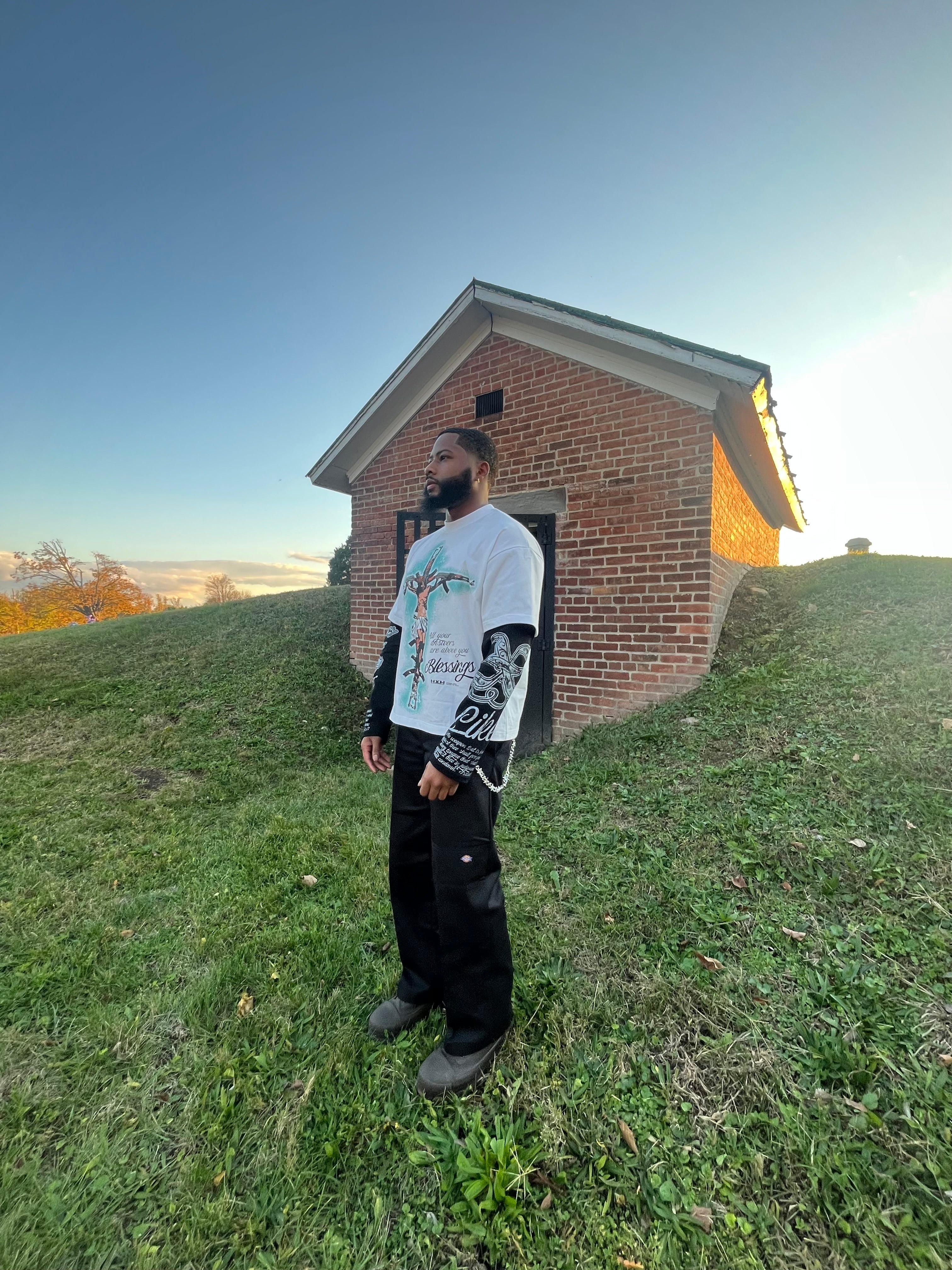 “Isaiah 54:17” Boxy Heavyweight L/S Tee